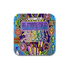 Grateful Dead Rubber Square Coaster (4 Pack) by Cemarart