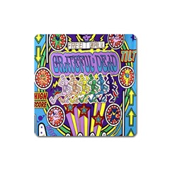 Grateful Dead Square Magnet by Cemarart