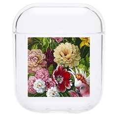 Parrot Painting Flower Art Hard Pc Airpods 1/2 Case by Cemarart