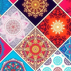 Mandala Pattern Play Mat (square) by Ndabl3x