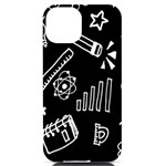 Knowledge Drawing Education Science iPhone 14 Black UV Print Case Front