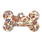 Retro Paisley Patterns, Floral Patterns, Background Dog Tag Bone (One Side) Front