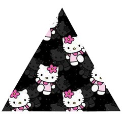 Hello Kitty, Pattern, Supreme Wooden Puzzle Triangle by nateshop