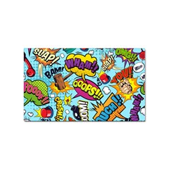 Graffiti Word Seamless Pattern Sticker Rectangular (100 Pack) by Bedest