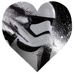 Stormtrooper Wooden Puzzle Heart by Cemarart