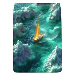 Silk Waves Abstract Removable Flap Cover (l) by Cemarart