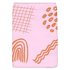 Elements Scribbles Wiggly Lines Retro Vintage Removable Flap Cover (l) by Cemarart