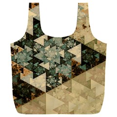 Triangle Geometry Colorful Fractal Pattern Full Print Recycle Bag (xxxl) by Cemarart