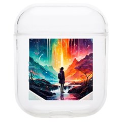 Starry Night Wanderlust: A Whimsical Adventure Soft Tpu Airpods 1/2 Case by stine1