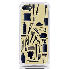 Elegant Hairdresser Pattern Cream Iphone Se by TetiBright