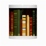 Books Bookshelves Library Fantasy Apothecary Book Nook Literature Study White Mug Center