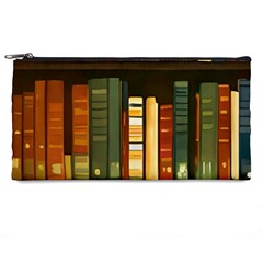 Books Bookshelves Library Fantasy Apothecary Book Nook Literature Study Pencil Case by Grandong