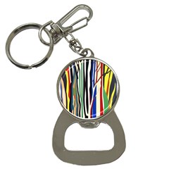 Abstract Trees Colorful Artwork Woods Forest Nature Artistic Bottle Opener Key Chain by Grandong