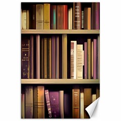 Books Bookshelves Office Fantasy Background Artwork Book Cover Apothecary Book Nook Literature Libra Canvas 20  X 30  by Grandong