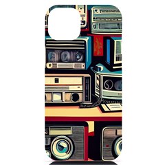 Radios Tech Technology Music Vintage Antique Old Iphone 14 Plus Black Uv Print Case by Grandong