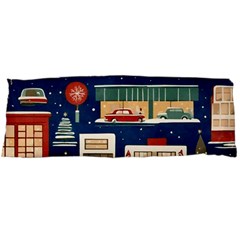 Cars Snow City Landscape Vintage Old Time Retro Pattern Body Pillow Case (dakimakura) by Maspions