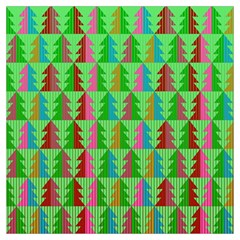 Trees Pattern Retro Pink Red Yellow Holidays Advent Christmas Lightweight Scarf  by Maspions