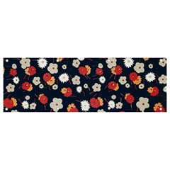 Flowers Pattern Floral Antique Floral Nature Flower Graphic Banner And Sign 9  X 3  by Maspions