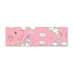 Cute Unicorn Seamless Pattern Sticker Bumper (100 Pack) by Apen