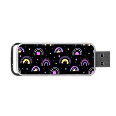 Wallpaper Pattern Rainbow Portable Usb Flash (one Side) by Maspions