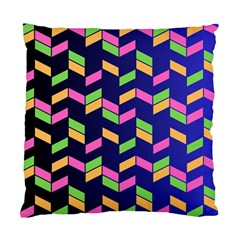 Background Pattern Geometric Pink Yellow Green Standard Cushion Case (two Sides) by Maspions