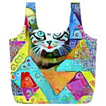 Kitten Cat Pet Animal Adorable Fluffy Cute Kitty Full Print Recycle Bag (XL) Back