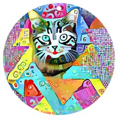 Kitten Cat Pet Animal Adorable Fluffy Cute Kitty Uv Print Acrylic Ornament Round by Maspions