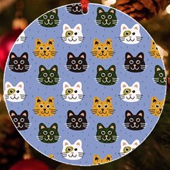 Cat Cat Background Animals Little Cat Pets Kittens Uv Print Acrylic Ornament Round by Maspions