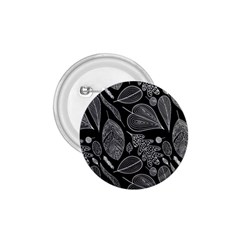 Leaves Flora Black White Nature 1 75  Buttons by Maspions