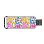 Bloom Flora Pattern Printing Portable USB Flash (Two Sides) Front