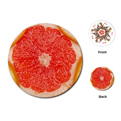 Grapefruit-fruit-background-food Playing Cards Single Design (round) by Maspions