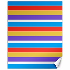 Stripes Pattern Design Lines Canvas 11  X 14  by Maspions