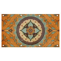 Mandala Floral Decorative Flower Banner And Sign 7  X 4  by Maspions