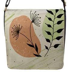 Flora Floral Flower Nature Plant Doodle Flap Closure Messenger Bag (s) by Maspions