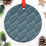 Blue Paisley Ornament (Round) Front