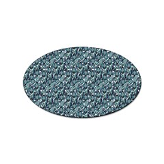 Blue Paisley Sticker Oval (100 Pack) by DinkovaArt