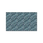 Blue Paisley Sticker Rectangular (100 pack) Front