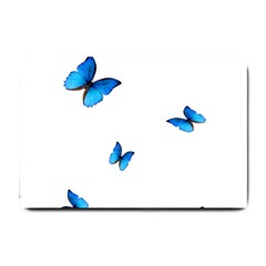 Butterfly-blue-phengaris Small Doormat by saad11