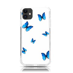 Butterfly-blue-phengaris Iphone 11 Tpu Uv Print Case by saad11