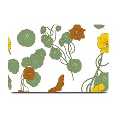 Nasturtium Flower Plant Leaves Plate Mats by Maspions