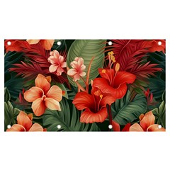 Tropical Flower Bloom Banner And Sign 7  X 4  by Maspions