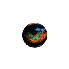 Eye Bird Feathers Vibrant 1  Mini Magnets by Hannah976