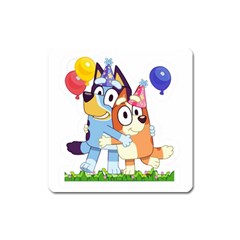 Bluey Birthday Square Magnet by avitendut