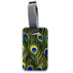 Peacock Pattern Luggage Tag (two Sides) by Maspions