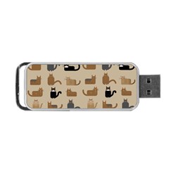 Cat Pattern Texture Animal Portable Usb Flash (two Sides) by Maspions