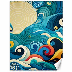 Waves Wave Ocean Sea Abstract Whimsical Canvas 36  X 48  by Maspions