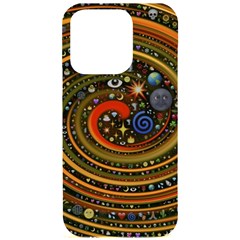 Swirl Vortex Emoji Cyclone Motion Art Iphone 15 Pro Black Uv Print Pc Hardshell Case by Paksenen