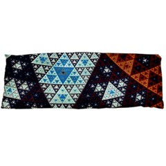 Fractal Triangle Geometric Abstract Pattern Body Pillow Case (dakimakura) by Cemarart