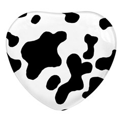 Cow Pattern Heart Glass Fridge Magnet (4 Pack) by Ket1n9