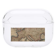 Old Vintage Classic Map Of Europe Hard Pc Airpods Pro Case by Paksenen